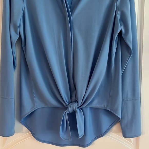 JoFit Tie Front Long Sleeve Athletic Top - Picture 4 of 8